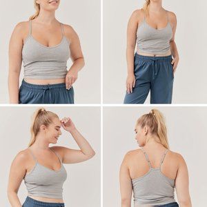 Pact everyday shelf bra cropped camisole